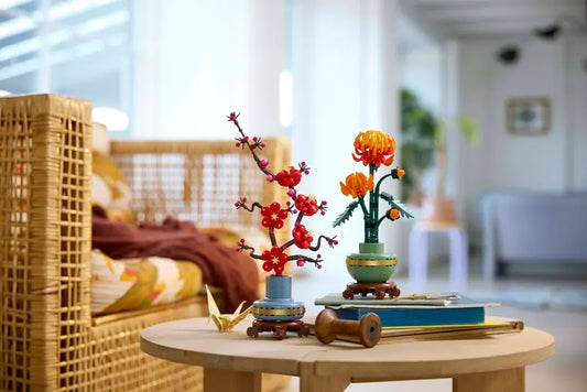 Minibrickz mašinėlių ir gėlių rinkiniai: kūrybiškumo derinys visais metų laikais