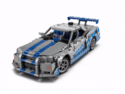 „Greiti ir įsiutę 2“ Nissan Skyline GT-R (R34) automobilis